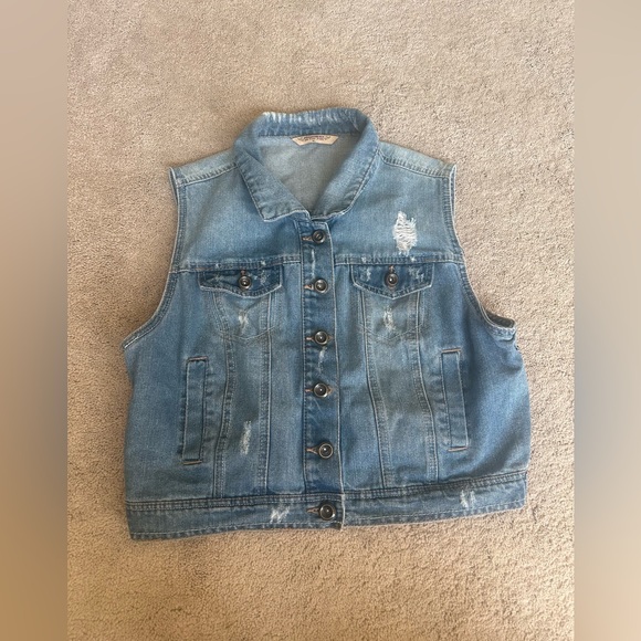 Girls Highway Jean vest yxl - Picture 1 of 2